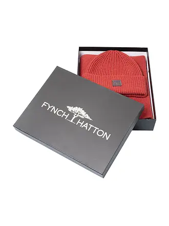 FYNCH-HATTON | Set de 2 piezas gorro y bufanda | rot